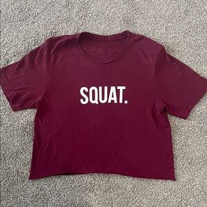 Maroon 'Squat' Graphic T-Shirt